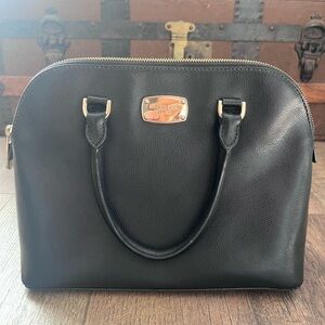 MICHAEL KORS | Cindy Black Leather 2-way Crossbody